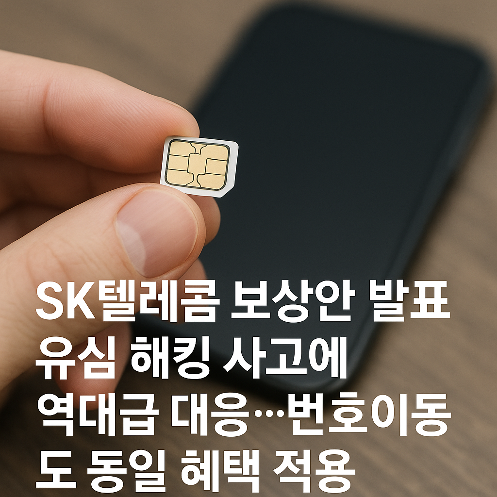 SK텔레콤 보상안 발표! 유심 해킹 사고에 역대급 대응