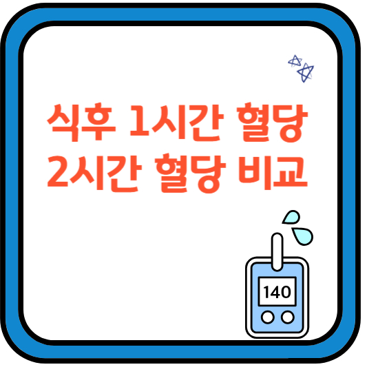 식후 1시간 혈당