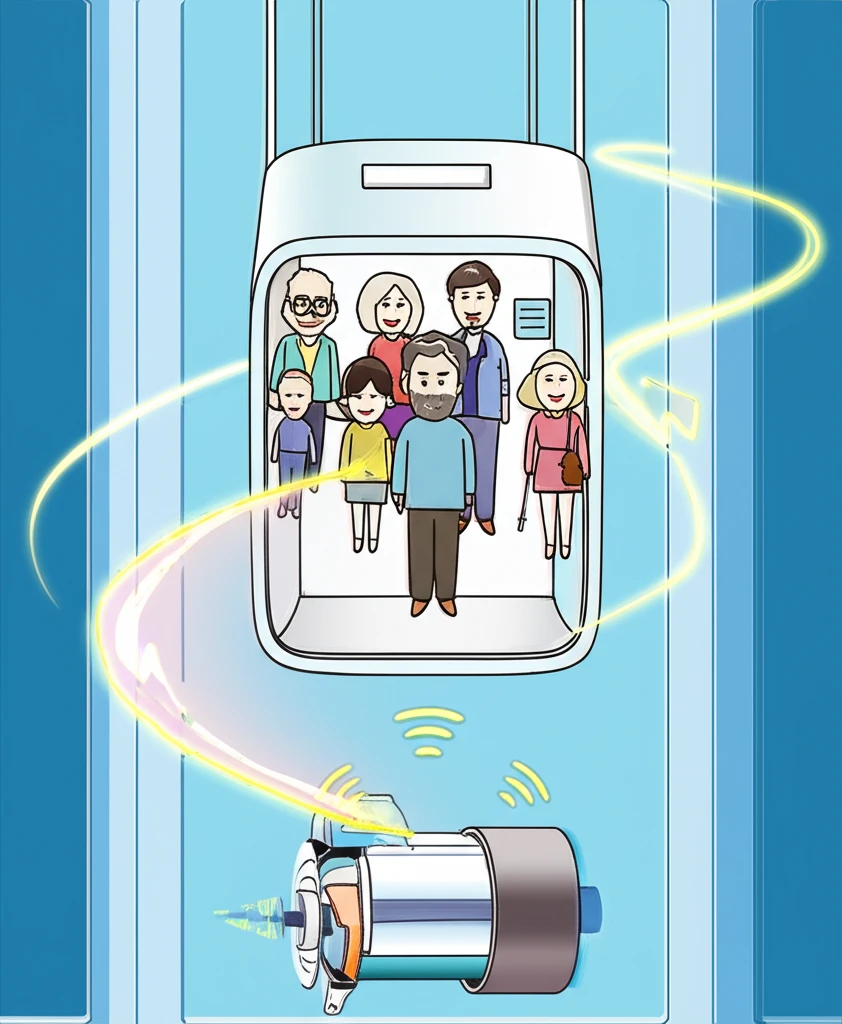 엘리베이터 가이드 슈 교체와 권상기 ..