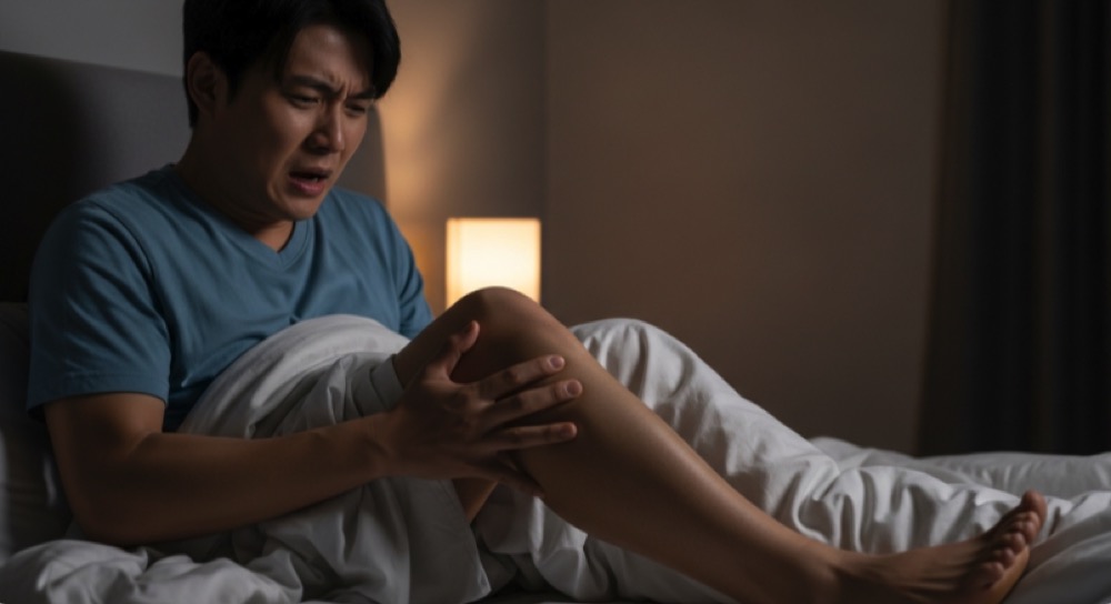 자다 종아리 쥐