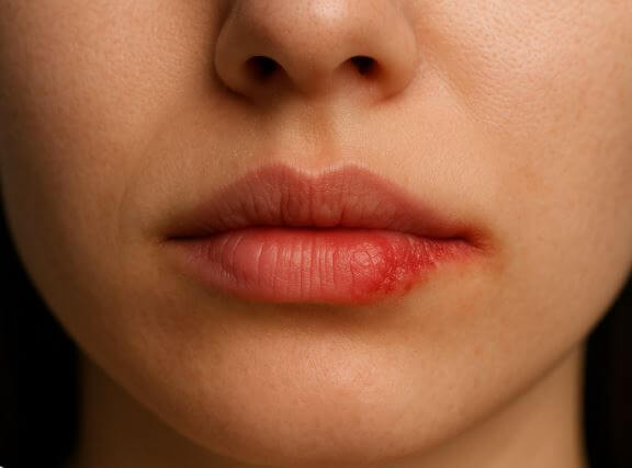 입술 옆 찢어짐