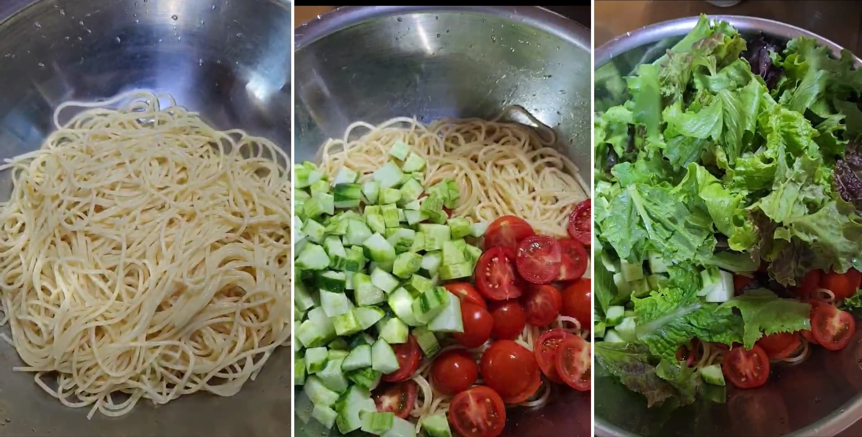 샐러드 파스타 간단한 면 요리 레시피 소개