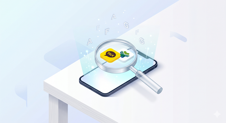 모바일 스마트폰으로 국세청 종합소득세 사전 안내문을 확인하고 홈택스 앱으로 조회하는 단계를 표현한 일러스트