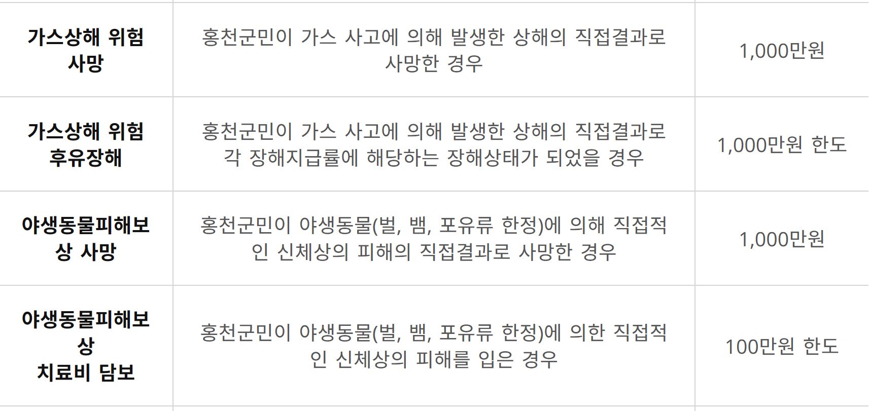 홍천군 군민안전보험