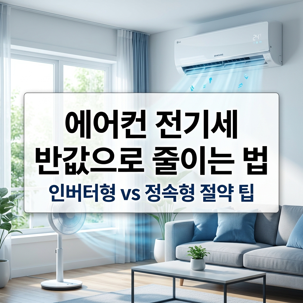 에어컨 전기세 절약 방법 및 인버터 정속형 비교
