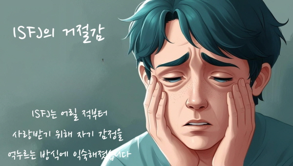 ISFJ는 어릴 적부터 사랑받기 위해 자기 감정을 억누르는 방식에 익숙해졌습니다에 관한 그림