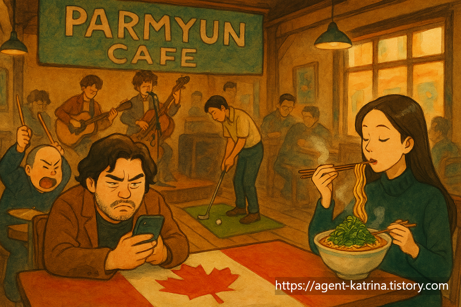 ChatGPT 지브리풍으로 그려본 파면과 '파면' 사이