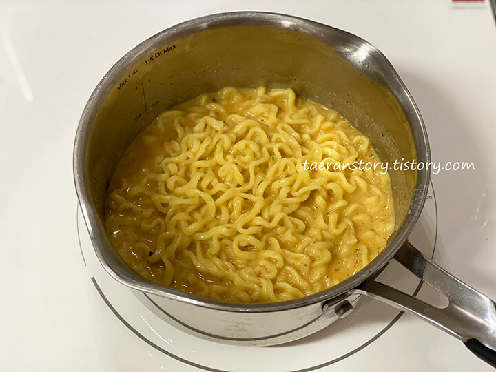 투움바라면-조리후