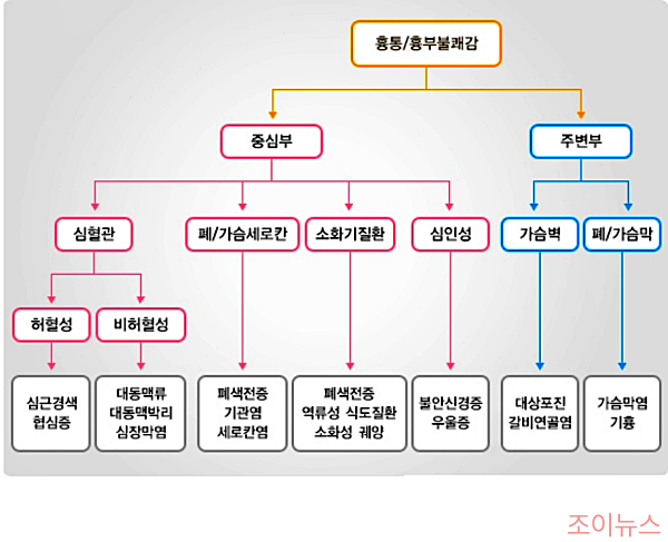 흉통감별진단_출처:국가건강정보포털