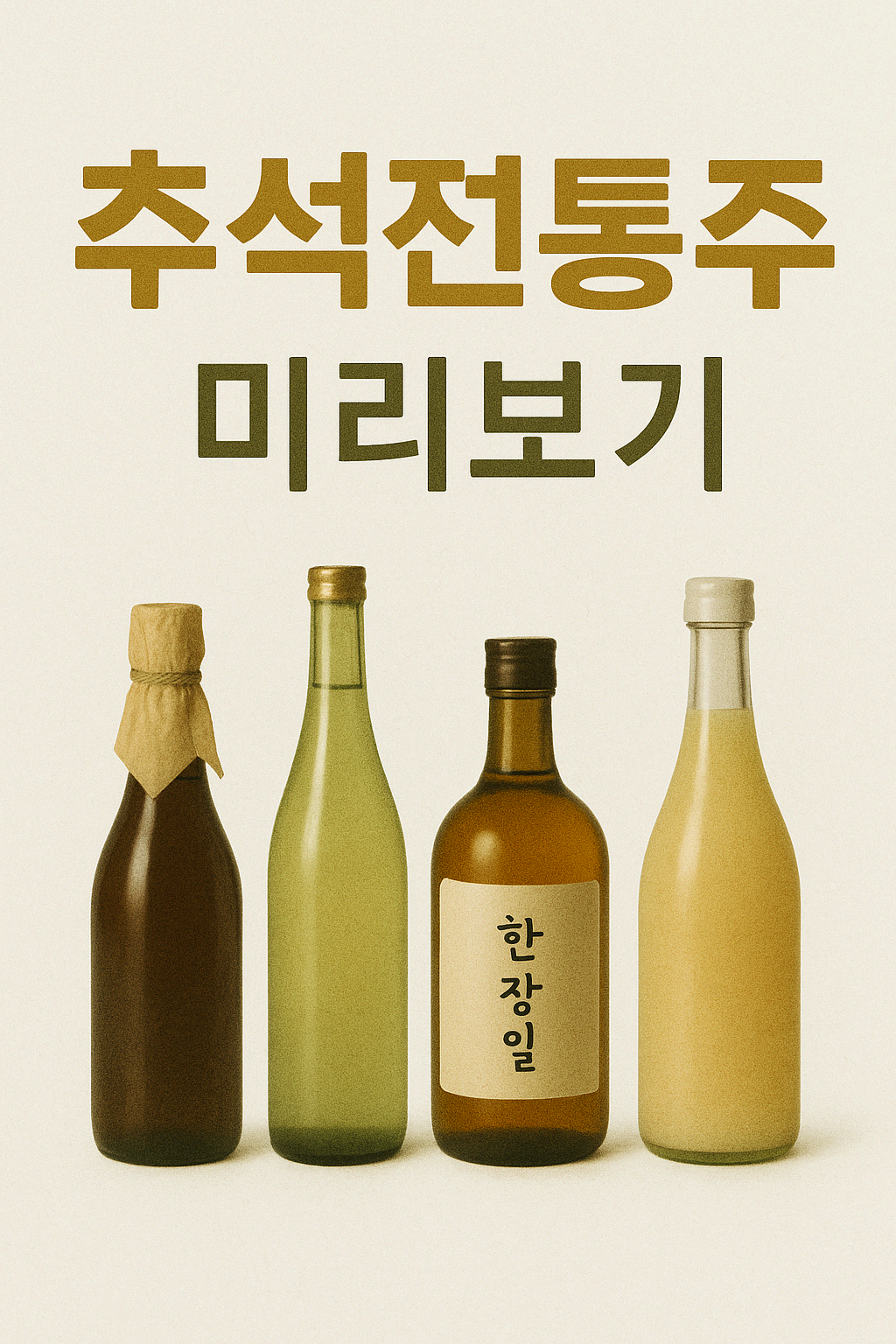 🍶추석 선물 고민 끝! 전통주 미리보기로 품격 있게 준비하세요