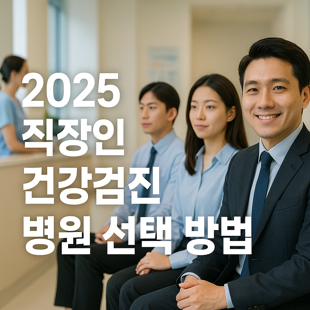 2025 직장인 건강검진 병원 선택