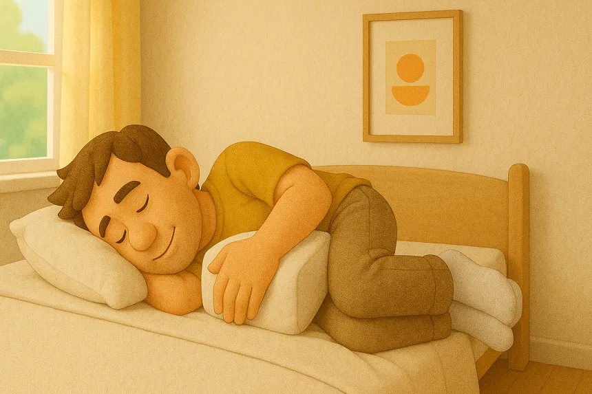 자고 일어나면 허리가 아파요