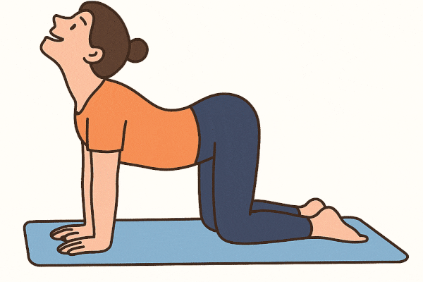 고양이 자세 운동법 GIF