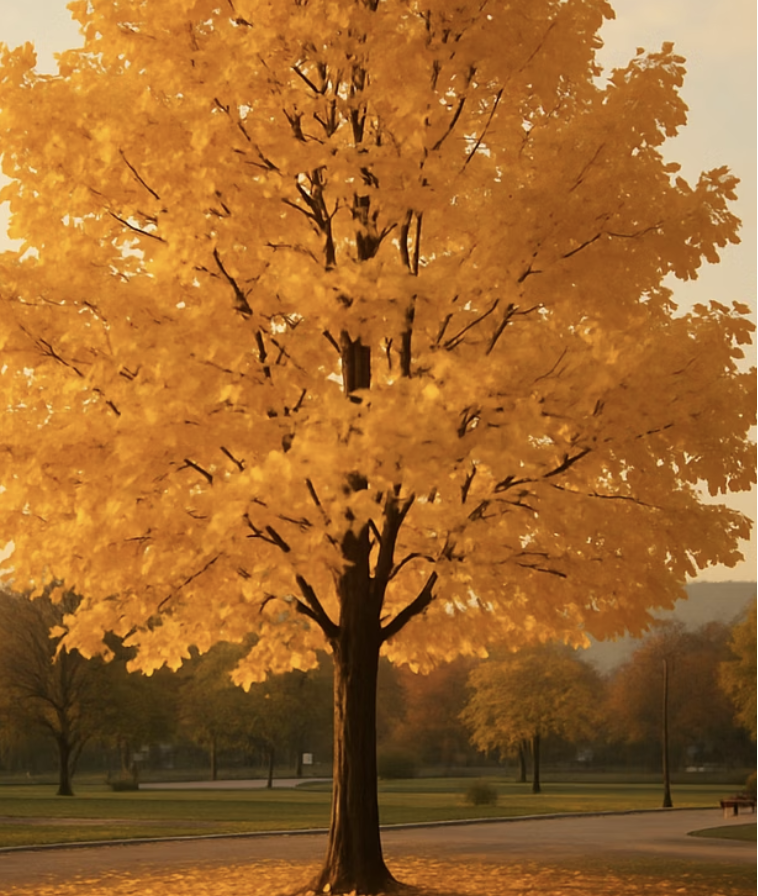가을에는 황금빛으로 물드는 거인