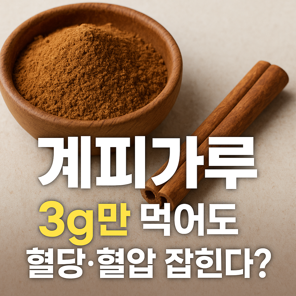 계피가루, 3g만 먹어도 혈당·혈압 잡힌다
