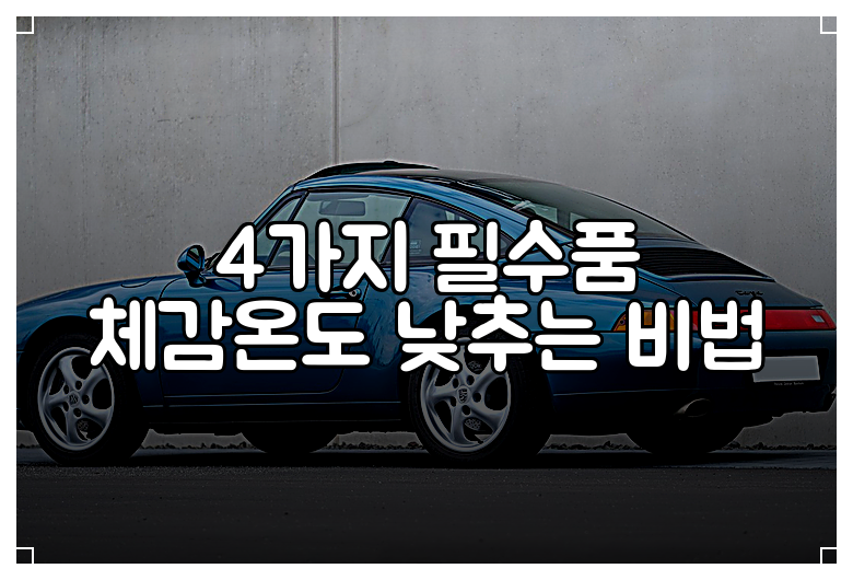 4가지 필수품 체감온도 낮추는 비법