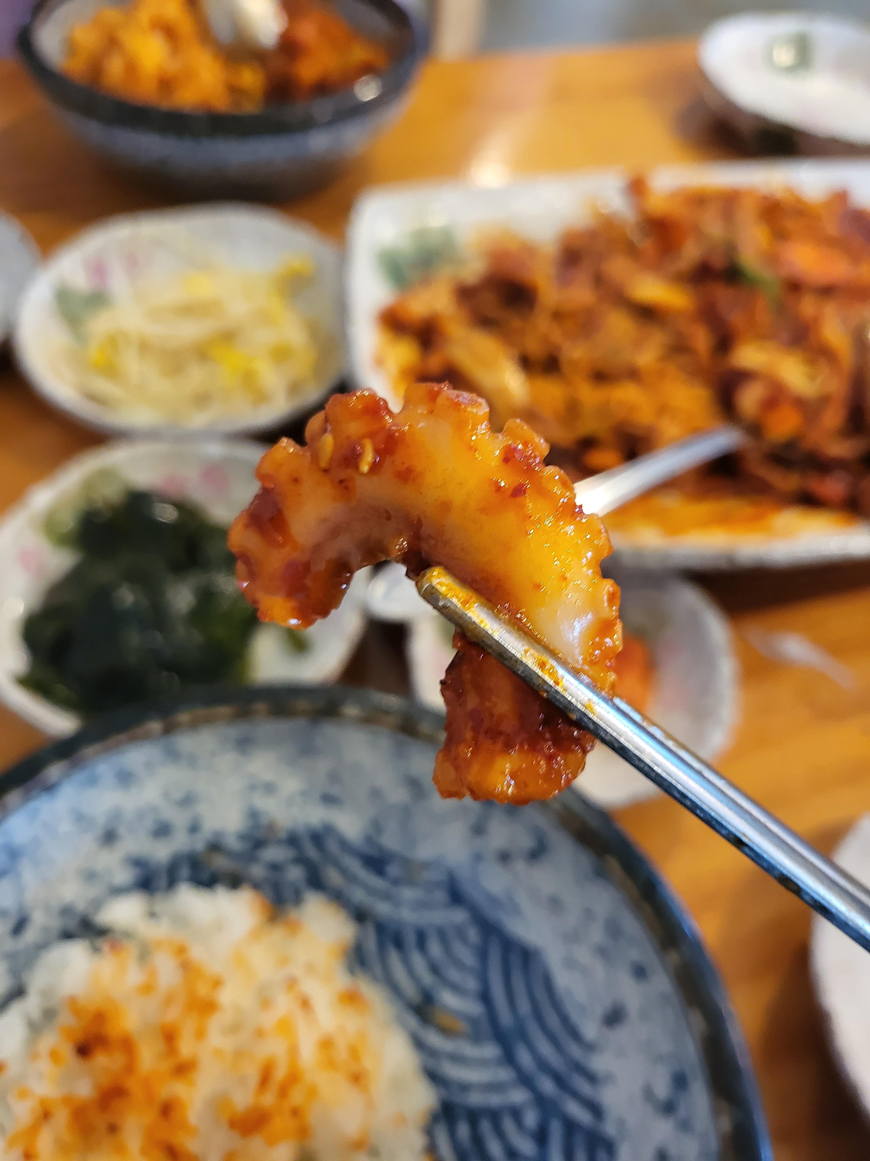 춘천 시골길 낙지볶음