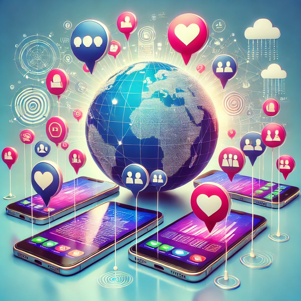 소셜 미디어와 데이팅 앱의 확산 배경