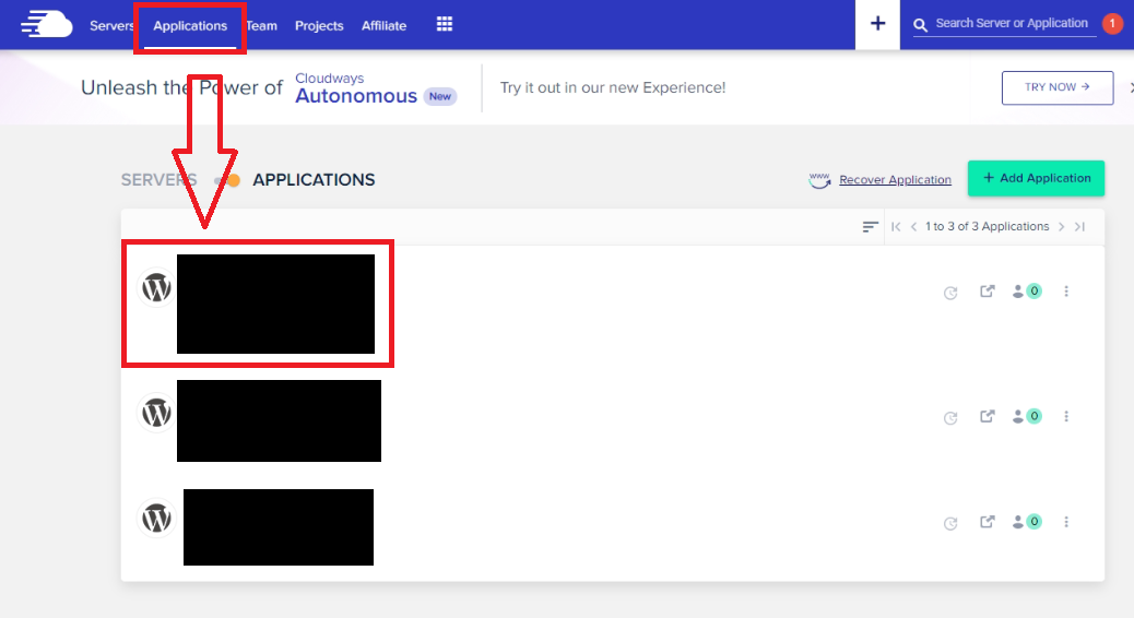 클라우드 웨이즈 IP 확인하는 방법(워드프레스 IP 확인 가능)