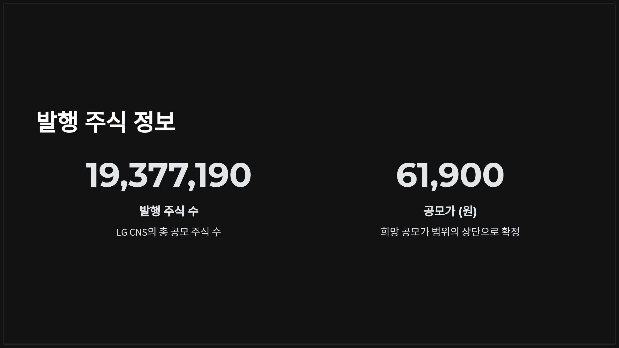발행 주식 정보
