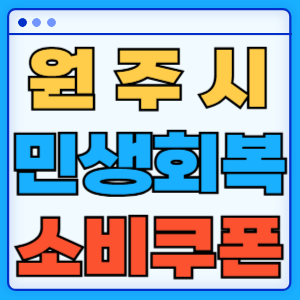 강원도 원주시 민생회복 지원금 소비쿠폰 온라인 오프라인 신청방법 지급일 금액 신청기간 사용처 카드신청 조회