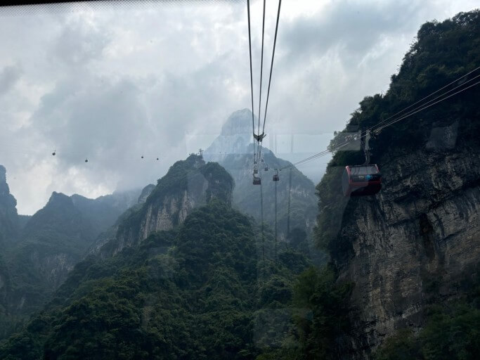 천문산 케이블 카