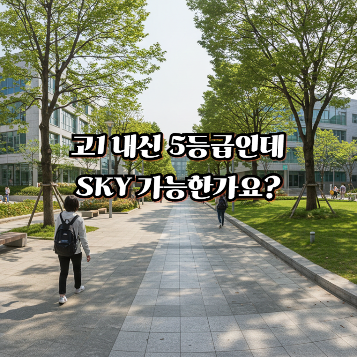 고1 내신 5등급인데 SKY 가능한가요
