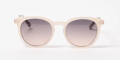 여성 선글라스 추천 - 올리버보나스 Iridescent White Faux Marbled Preppy