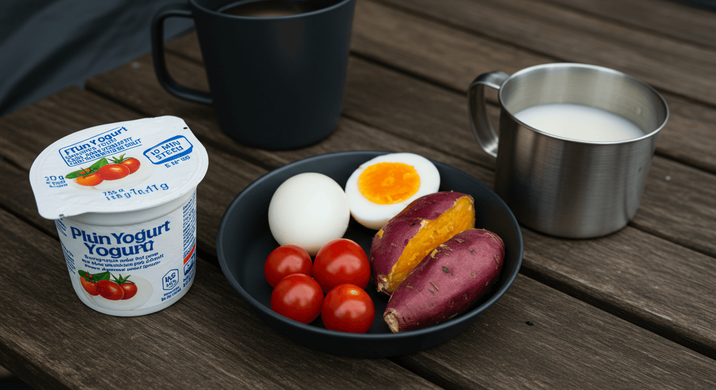 불 없이도 가능해요! 자연 속에서 간편하고 든든하게 즐기는 아침 메뉴 추천