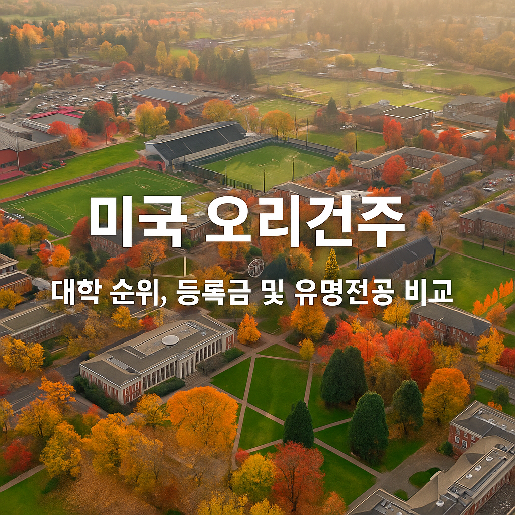 미국 오리건주 대학 순위, 등록금 및 공과대 순위 비교