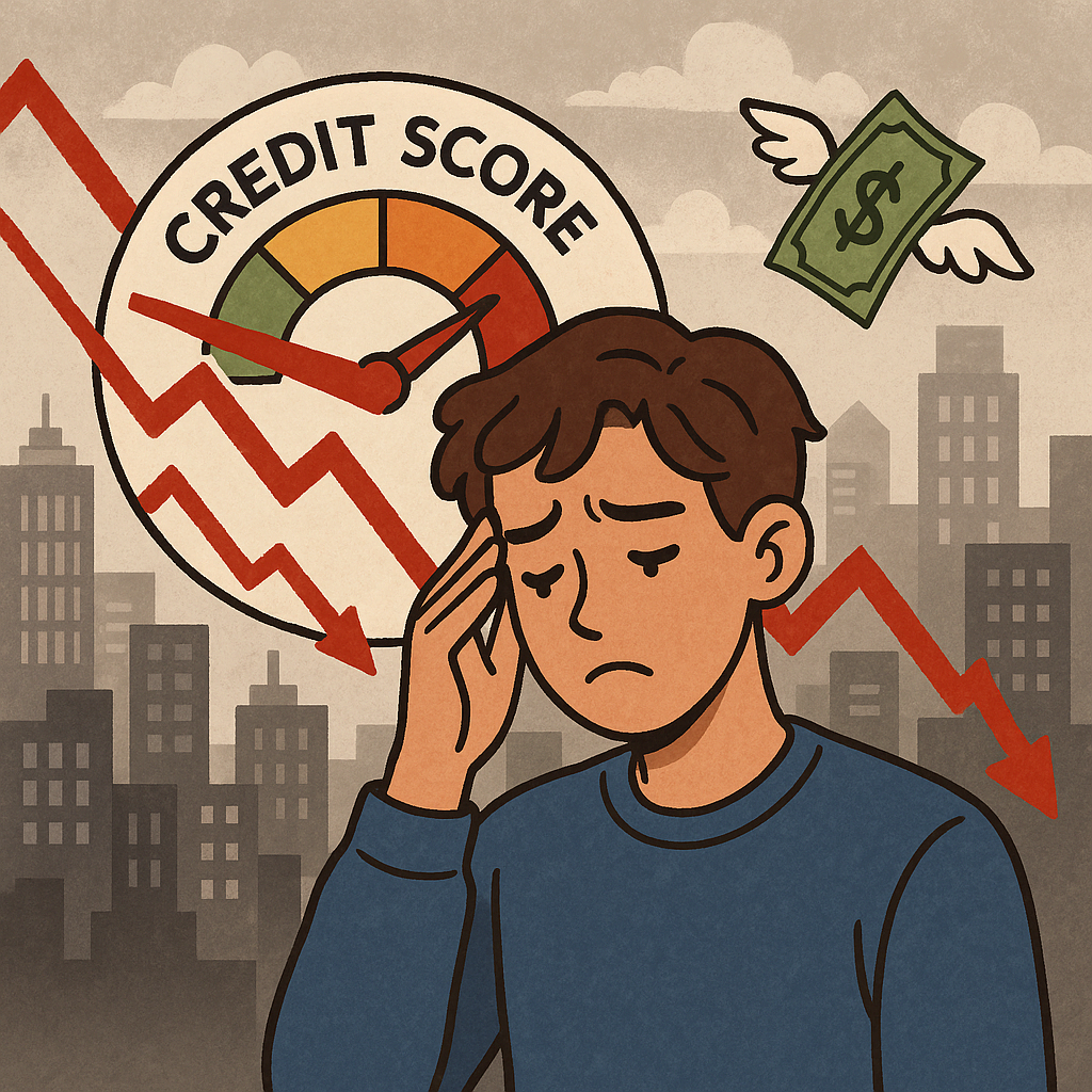 📉 금융위기 이후 가장 빠른 미국 신용점수 하락!