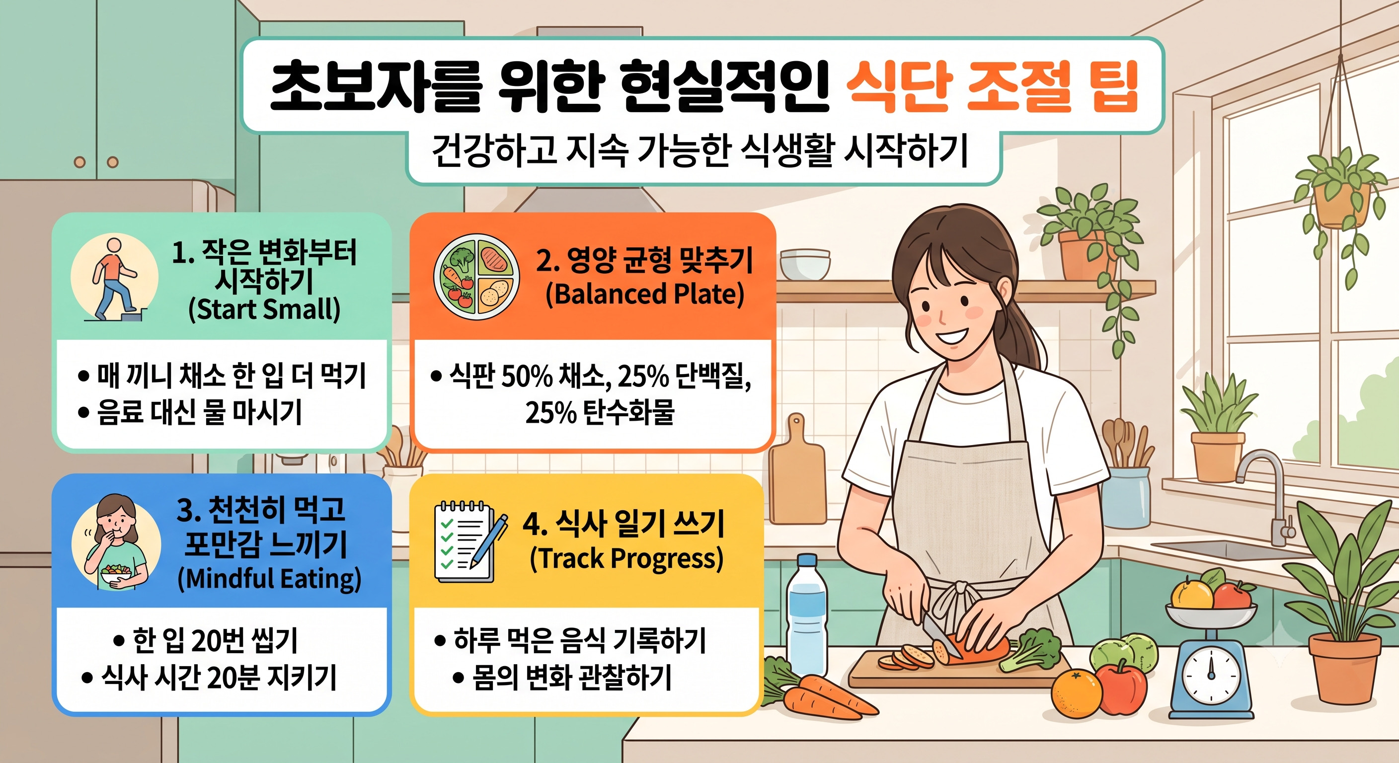 초보자를 위한 현실적인 식단
