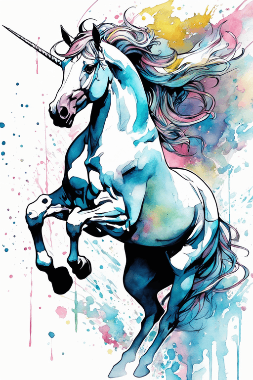 Playground AI로 생성한 그림(1) - 유니콘