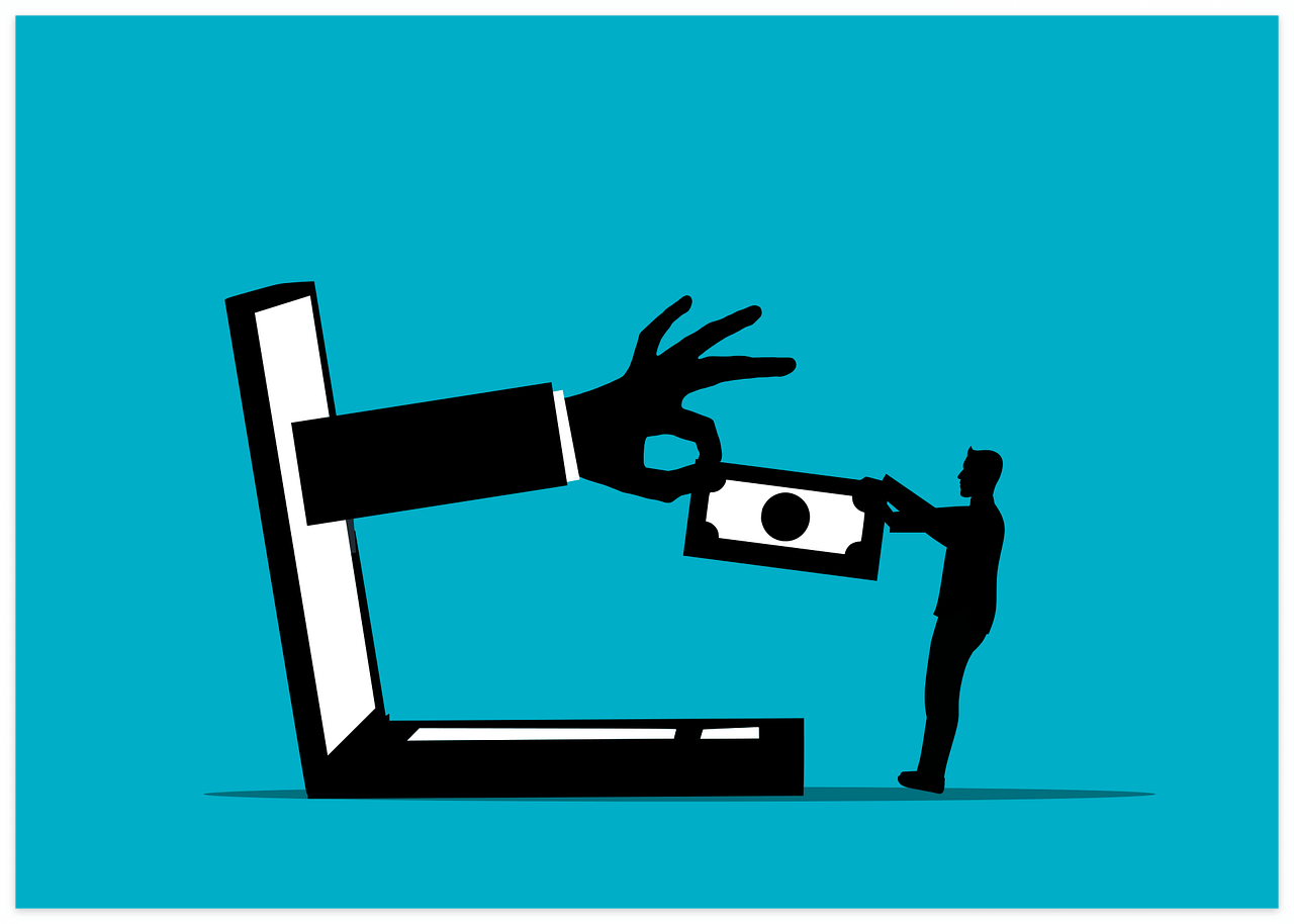 리뷰알바를 위장한 사기업체가 선량한 시민의 돈을 빼어가고 있는 이미지