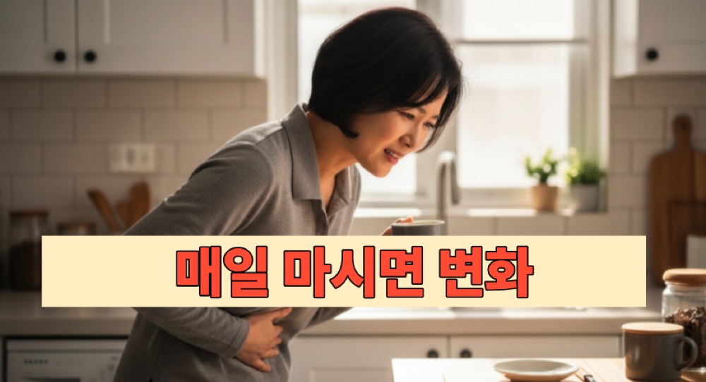 커피 마시다 속 불편
