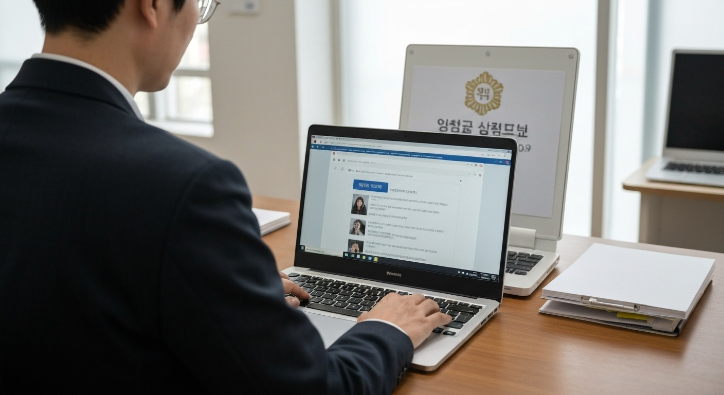 고용24 신청 화면