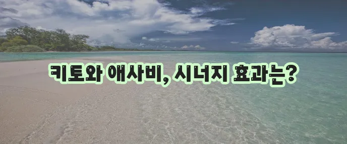 키토 식단 계획한다면 애사비 효능 꼭 알아봐야겠죠!