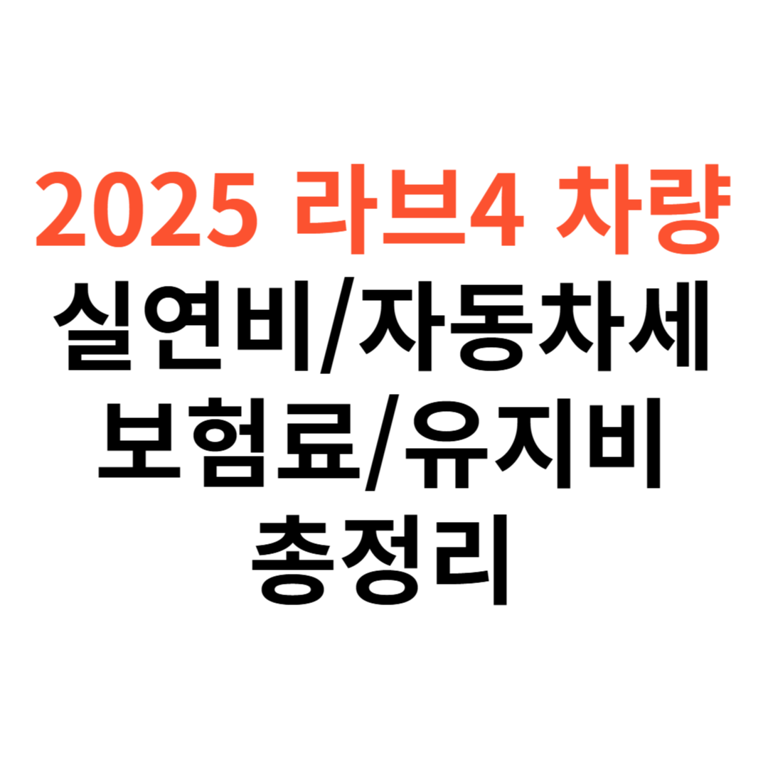라브4 RAV4 차량 실연비
