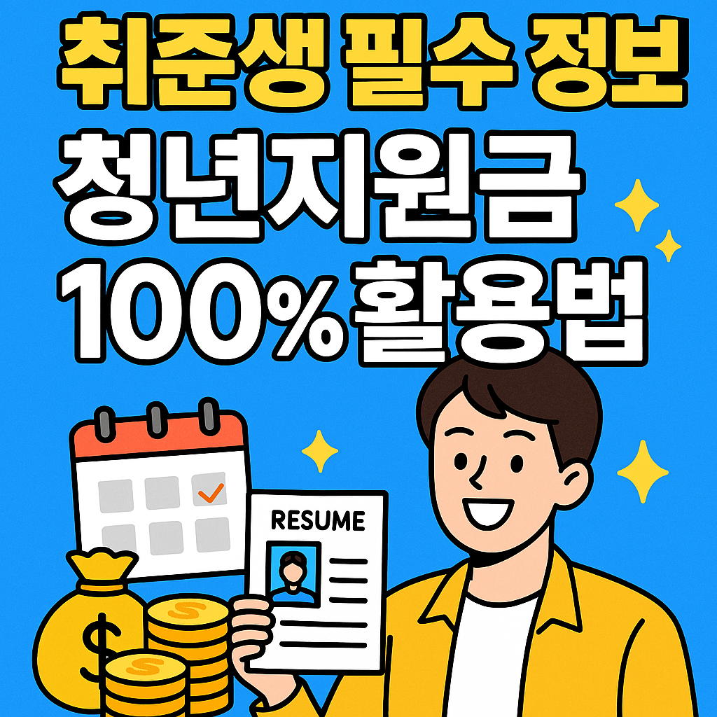취준생 필수 정보! 청년지원금 100% 활용법 관련 이미지 사진