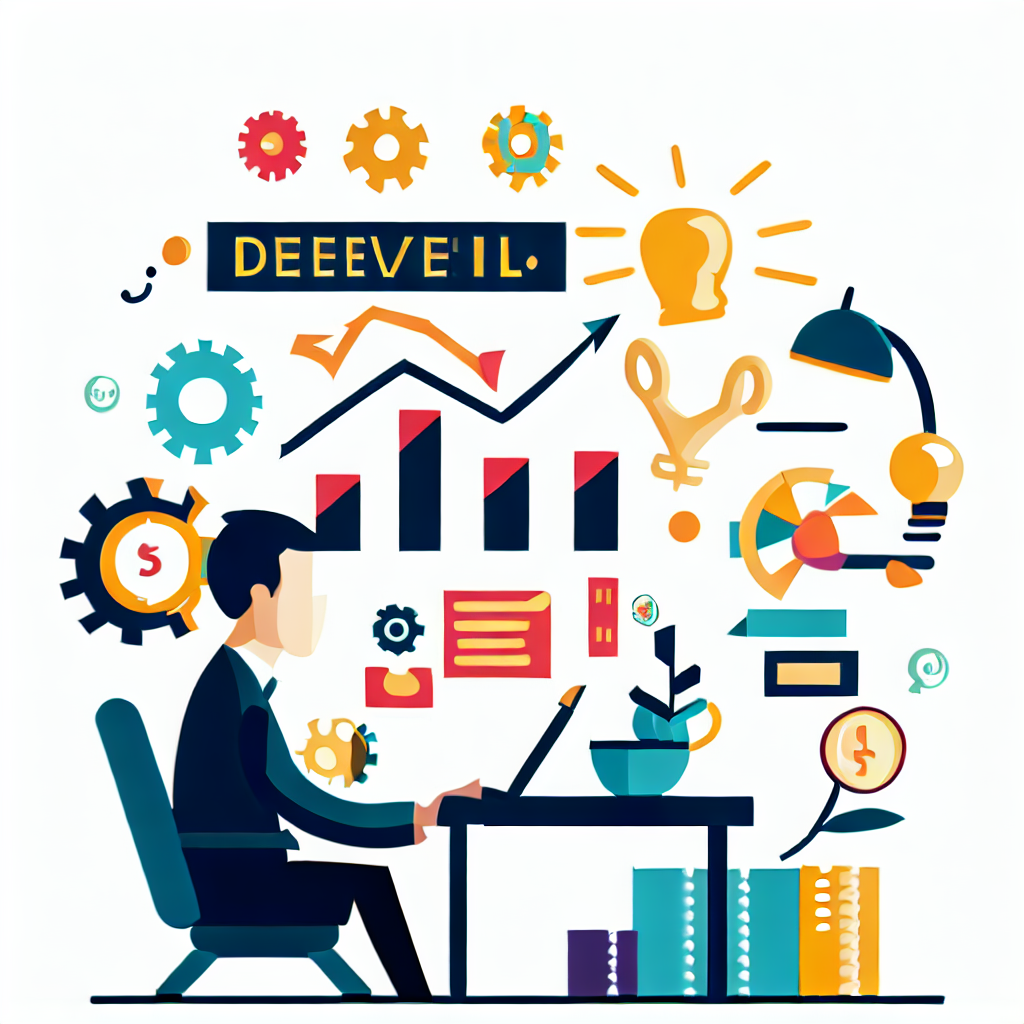 (Develop an investment strategy - Vector style Image)