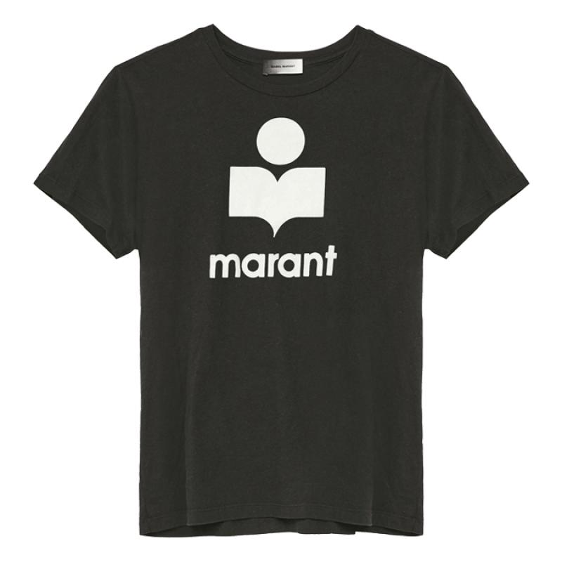 이자벨마랑 카르만 로고 티셔츠 반팔 반팔티 TS042700M002H-BK