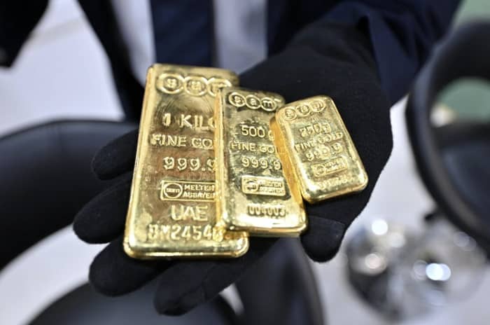 Gold prices were down on Monday. Photo: Yasser Al Zayyat/Agence France-Presse/Getty Images