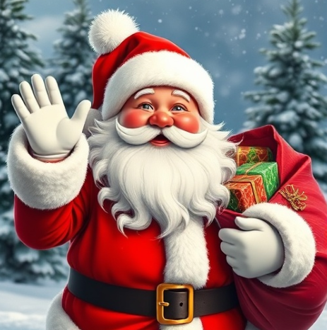 산타 할아버지 이미지