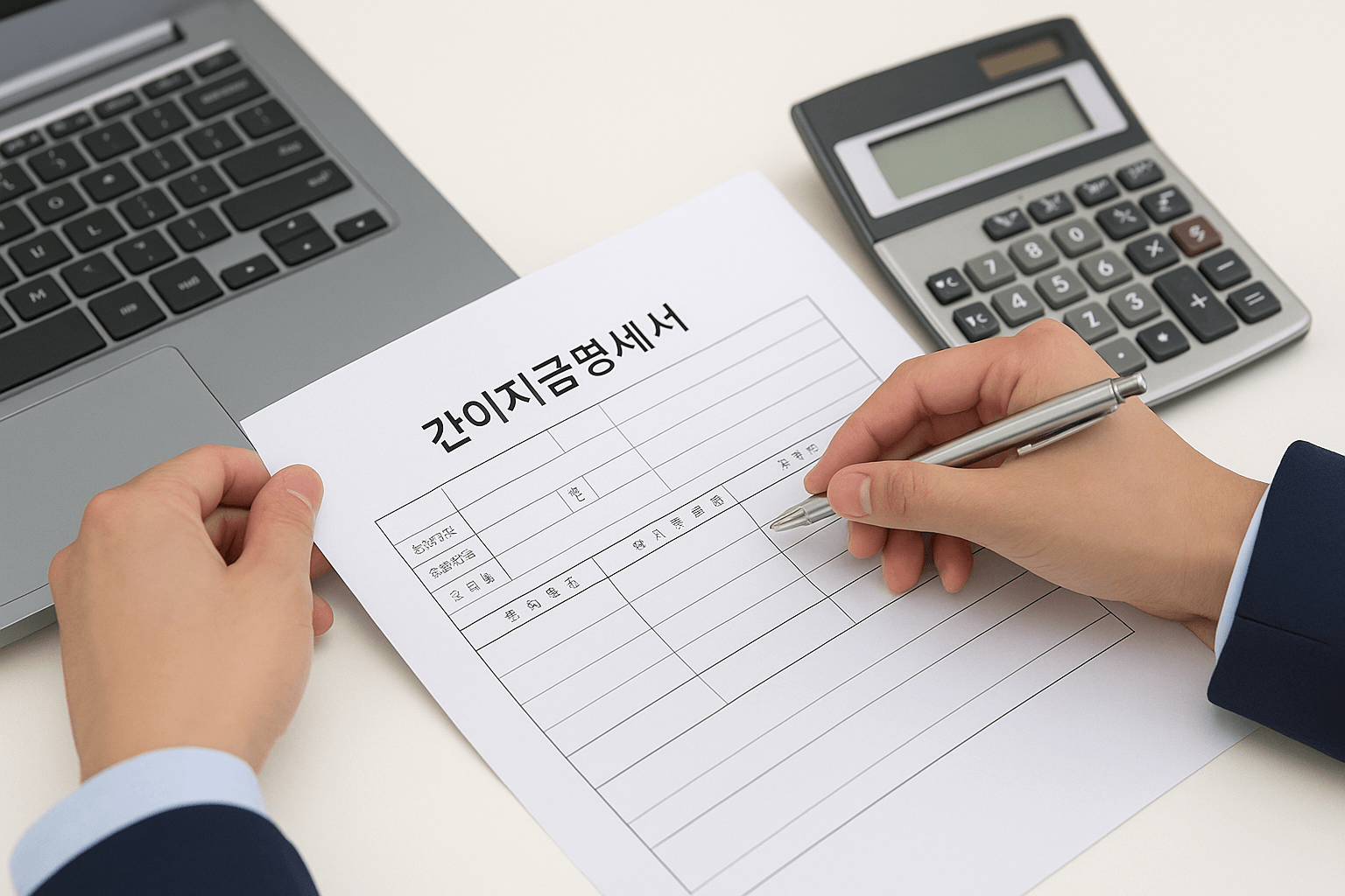 간이지급명세서 신고 사진