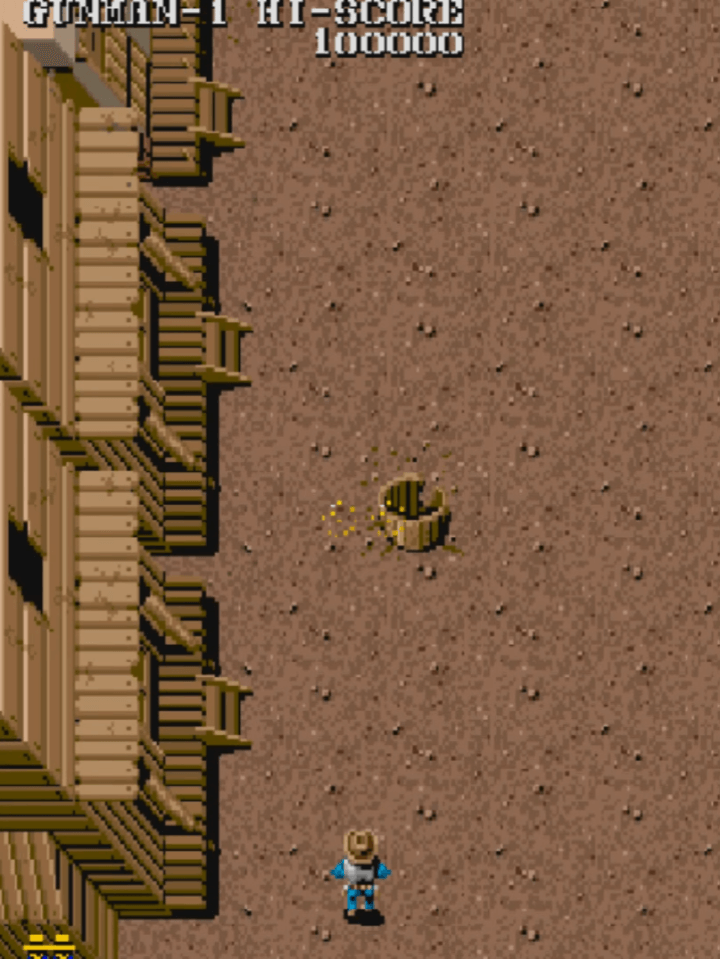 건스모크-오락실게임-시작-화면