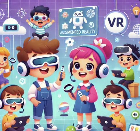 신기술을 체험하는 아이들