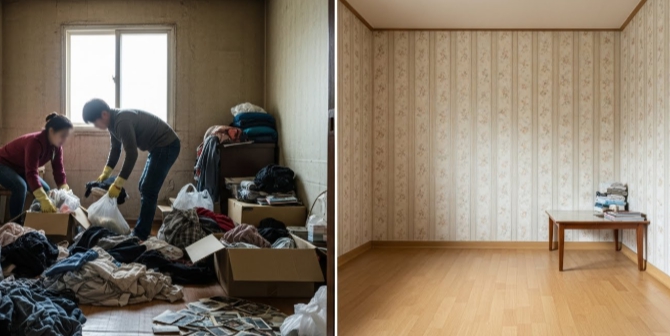 김해 고독사청소 후 정리 모습