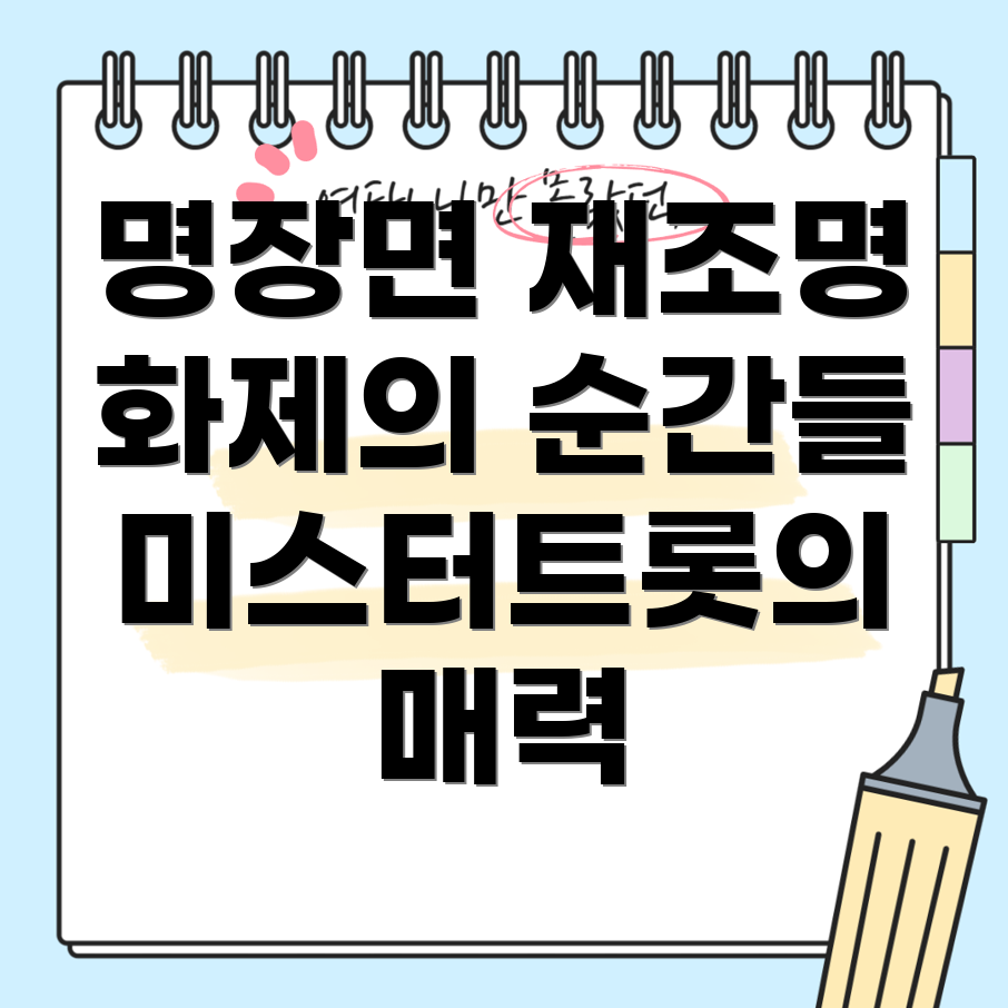 미스터트롯의 명장면