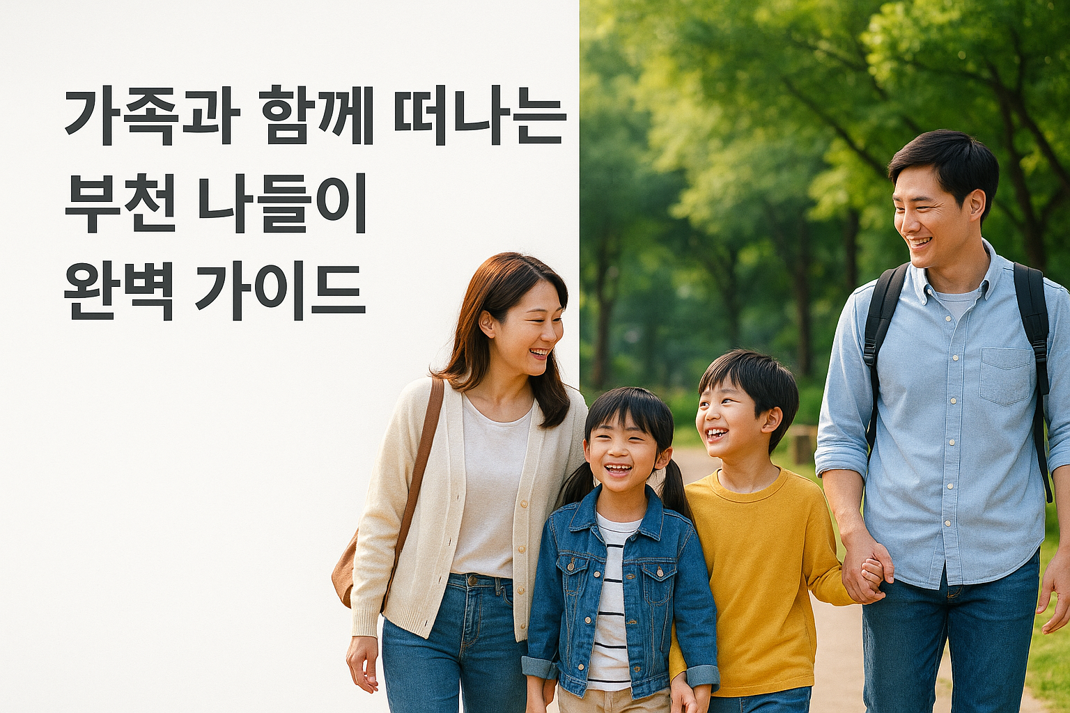 가족과 함께 떠나는 부천 나들이 완벽 가이드