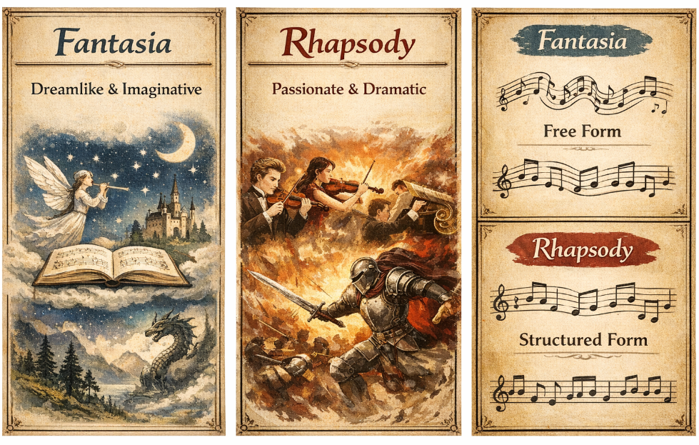 환상곡과 광시곡 관련 그림